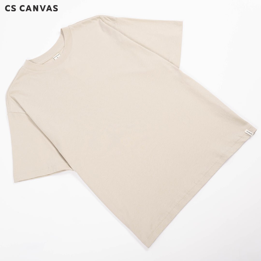 CS CANVAS Men Urban Vibe //Oversized T-Shirt // - เสื้อยืดเปล่า ผู้ชายโอเวอร์ไซส์ ผ้า Cotton USA ใส่สะบายไม่ร้อน XLอก54