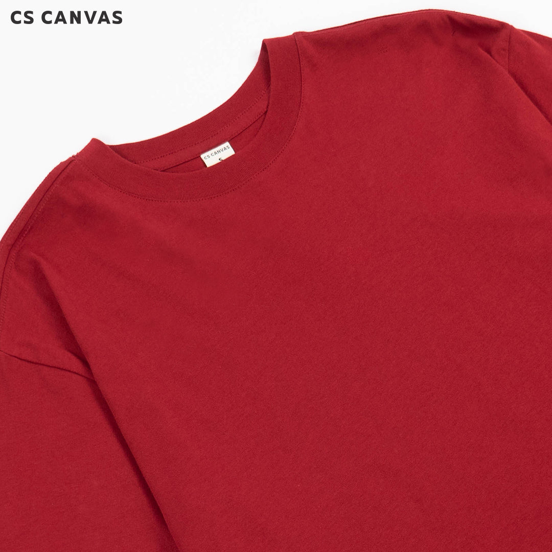 CS CANVAS Men Urban Vibe //Oversized T-Shirt // - เสื้อยืดเปล่า ผู้ชายโอเวอร์ไซส์ ผ้า Cotton USA ใส่สะบายไม่ร้อน XLอก54