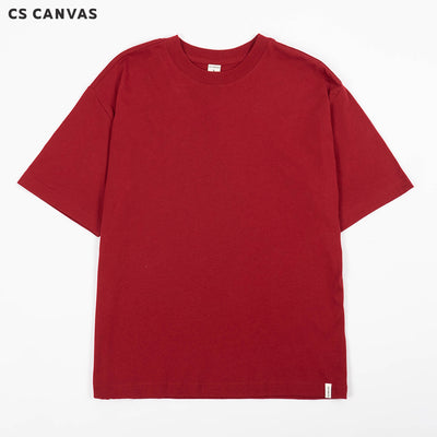 CS CANVAS Men Urban Vibe //Oversized T-Shirt // - เสื้อยืดเปล่า ผู้ชายโอเวอร์ไซส์ ผ้า Cotton USA ใส่สะบายไม่ร้อน XLอก54