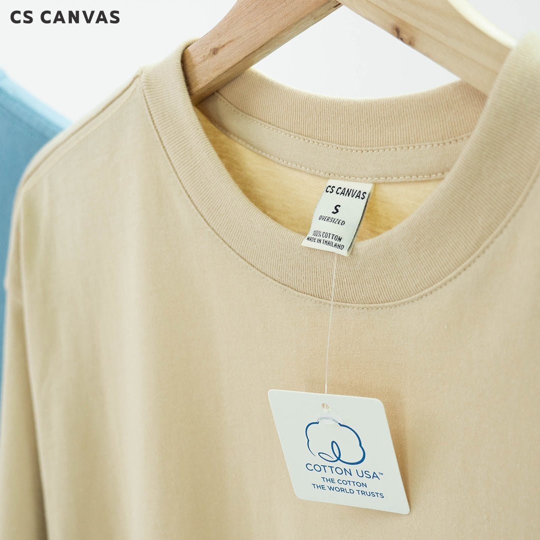 CS CANVAS Men Urban Vibe //Oversized T-Shirt // - เสื้อยืดเปล่า ผู้ชายโอเวอร์ไซส์ ผ้า Cotton USA ใส่สบายไม่ร้อน