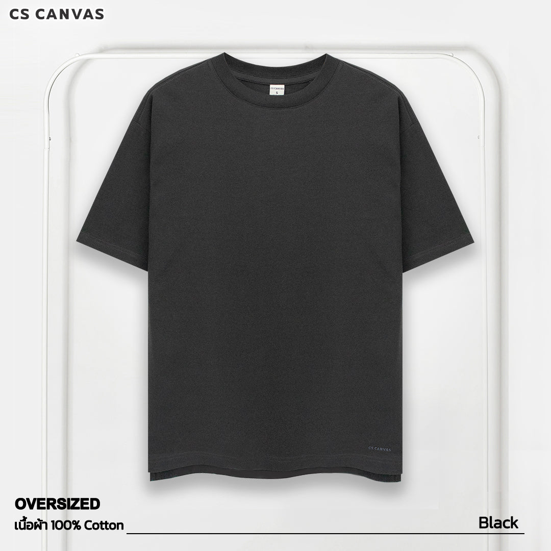 CS CANVAS Men Urban Vibe //Oversized T-Shirt // - เสื้อยืดเปล่า ผู้ชายโอเวอร์ไซส์ ผ้า Cotton USA