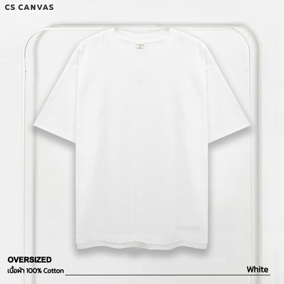 CS CANVAS Men Urban Vibe //Oversized T-Shirt // - เสื้อยืดเปล่า ผู้ชายโอเวอร์ไซส์ ผ้า Cotton USA