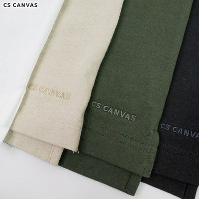 CS CANVAS Men Urban Vibe //Oversized T-Shirt // - เสื้อยืดเปล่า ผู้ชายโอเวอร์ไซส์ ผ้า Cotton USA