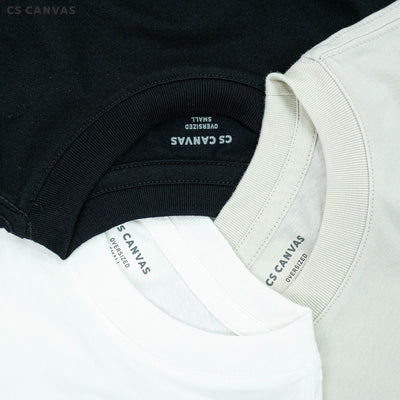 CS CANVAS // Easy Life Essential // Oversized Men // เสื้อยืดโอเวอร์ไซส์ ใส่สบาย ไม่ร้อน ไม่ยับ ใส่ได้ทุกสรีระ XLอก53