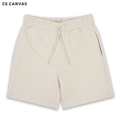 CS CANVAS Men Shorts - กางเกงขาสั้นผู้ใหญ่ ผ้าเกร็ดปลา(French Terry)  ผ้านุ่มฟู มีความหนานุ่ม ยืดหยุ่นใส่สบาย