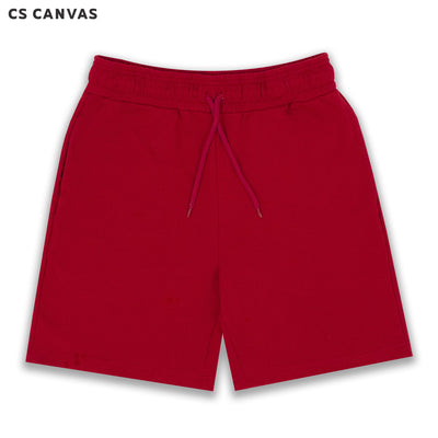 CS CANVAS Men Shorts - กางเกงขาสั้นผู้ใหญ่ ผ้าเกร็ดปลา(French Terry)  ผ้านุ่มฟู มีความหนานุ่ม ยืดหยุ่นใส่สบาย