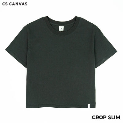 CS CANVAS Women Crop Slim fit - เสื้อครอป (ทรง สลิมฟิต) ผ้า Cotton ใส่สบายไม่ร้อน