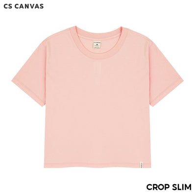 CS CANVAS Women Crop Slim fit - เสื้อครอป (ทรง สลิมฟิต) ผ้า Cotton ใส่สบายไม่ร้อน