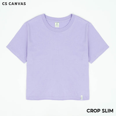 CS CANVAS Women Crop Slim fit - เสื้อครอป (ทรง สลิมฟิต) ผ้า Cotton ใส่สบายไม่ร้อน