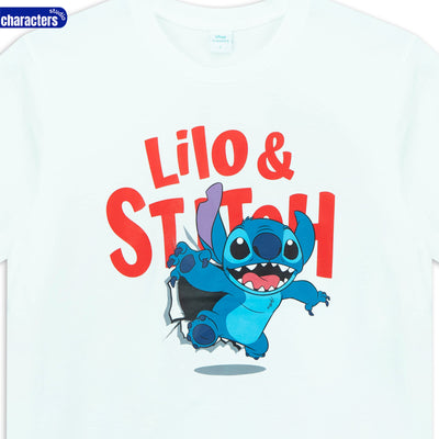 Disney Family Stitch // T-Shirt Lilo & Stitch // -  เสื้อยืด ดิสนีย์ ลาย ลิโล่แอนด์สติทช์ ผ้า Cotton 100%