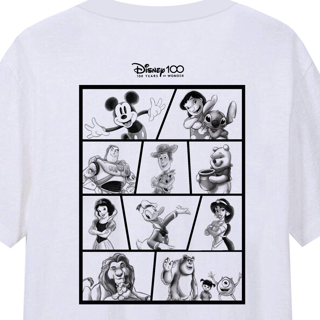 Disney 100 Years Of Wonder Men T-Shirt -เสื้อยืดครอบครัว ดิสนีย์ 100 ปี