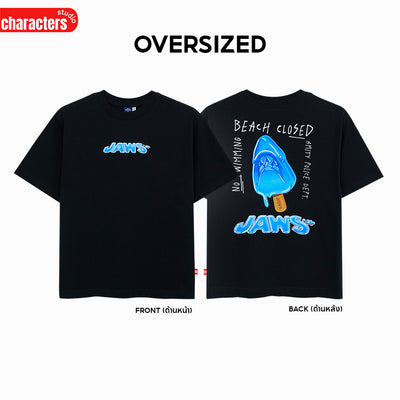 Universal Studios Men Jaws //Oversized T-Shirt //- เสื้อยืดโอเวอร์ไซส์ ยูนิเวอร์แซล สตูดิโอ ลายจอว์ส