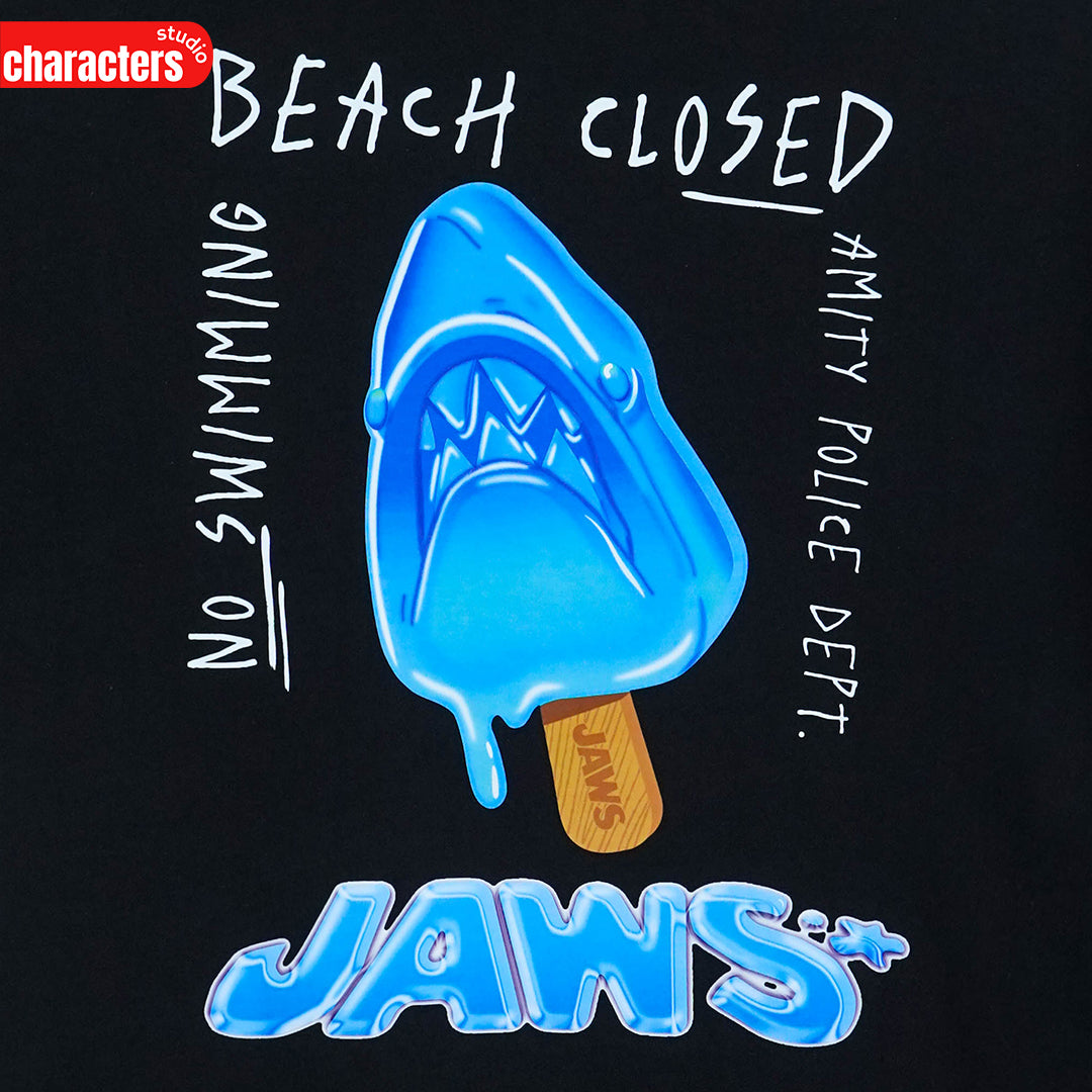 Universal Studios Men Jaws //Oversized T-Shirt //- เสื้อยืดโอเวอร์ไซส์ ยูนิเวอร์แซล สตูดิโอ ลายจอว์ส