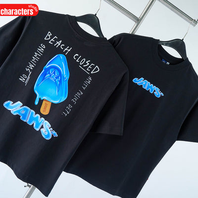 Universal Studios Men Jaws //Oversized T-Shirt //- เสื้อยืดโอเวอร์ไซส์ ยูนิเวอร์แซล สตูดิโอ ลายจอว์ส