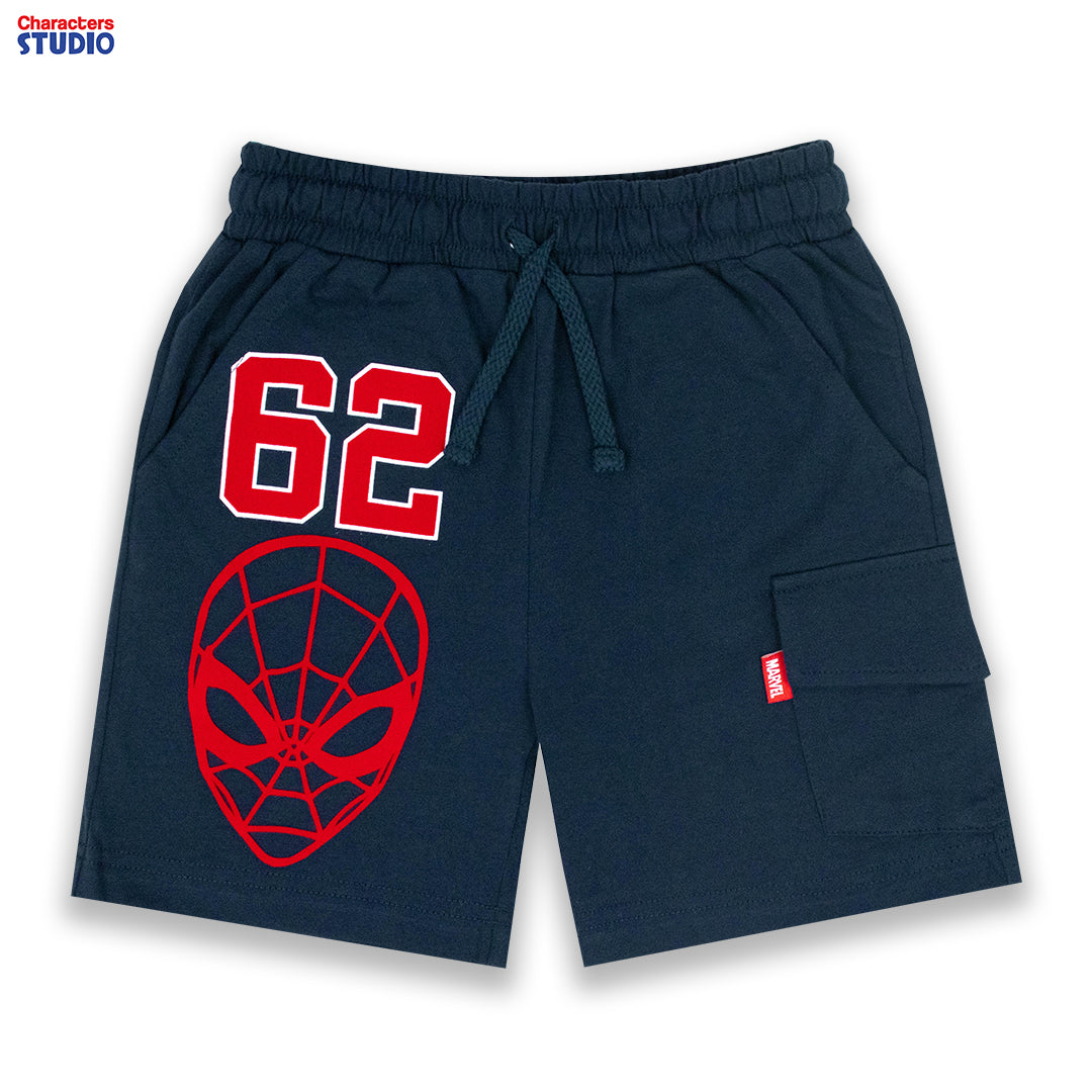 Marvel Boy Spider-Man Flock Print T-Shirt &Short - เสื้อยืด และกางเกงเด็กลายสไปเดอร์แมน