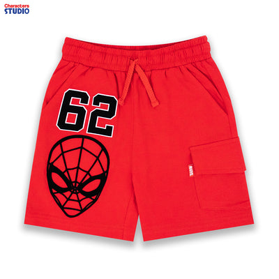 Marvel Boy Spider-Man Flock Print T-Shirt &Short - เสื้อยืด และกางเกงเด็กลายสไปเดอร์แมน