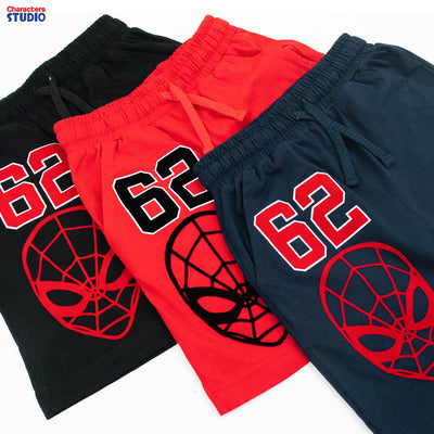 Marvel Boy Spider-Man Flock Print T-Shirt &Short - เสื้อยืด และกางเกงเด็กลายสไปเดอร์แมน