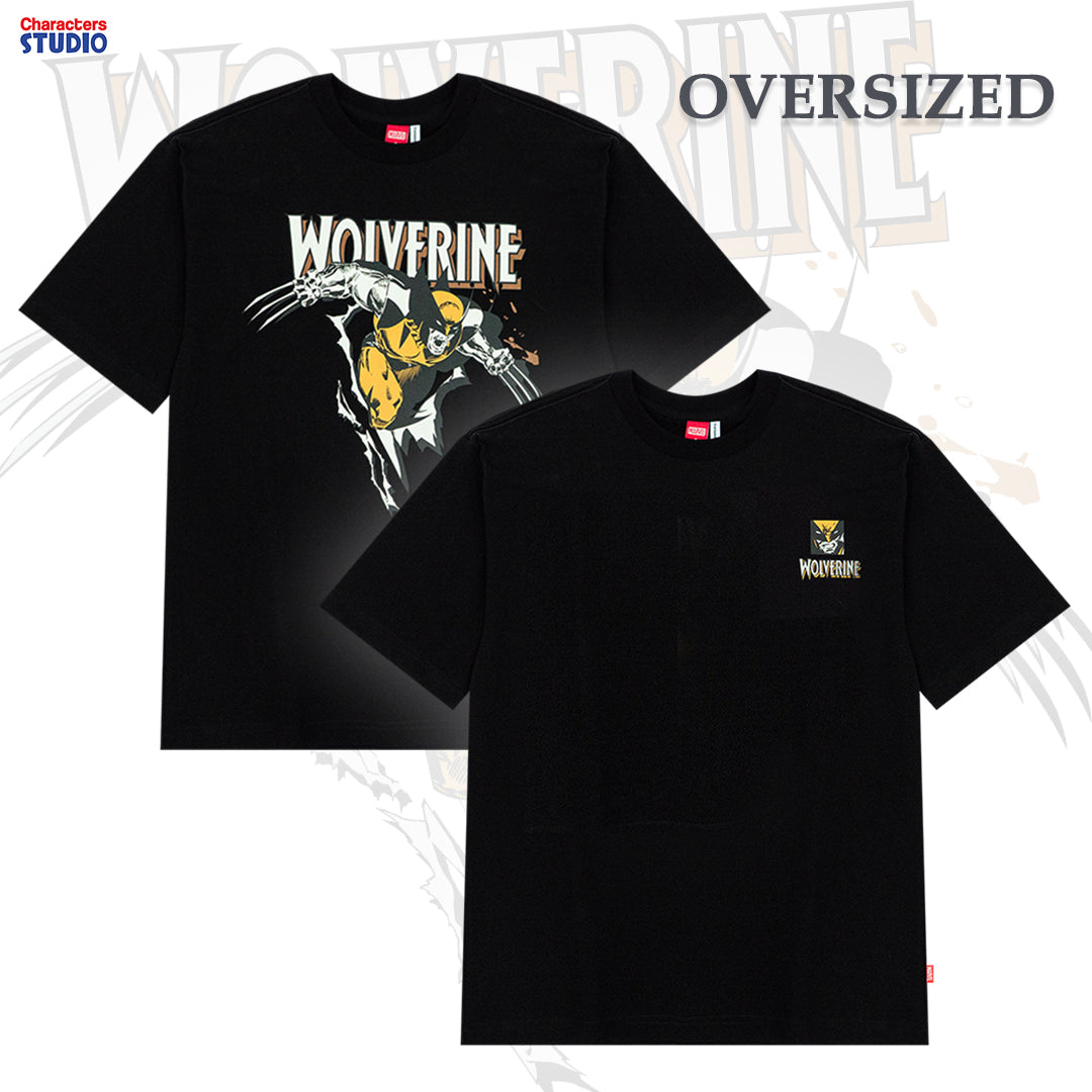 Marvel Men Wolverine // Oversized T-Shirt // -  เสื้อผู้ชายโอเวอร์ไซส์ลายวูล์ฟเวอรีน