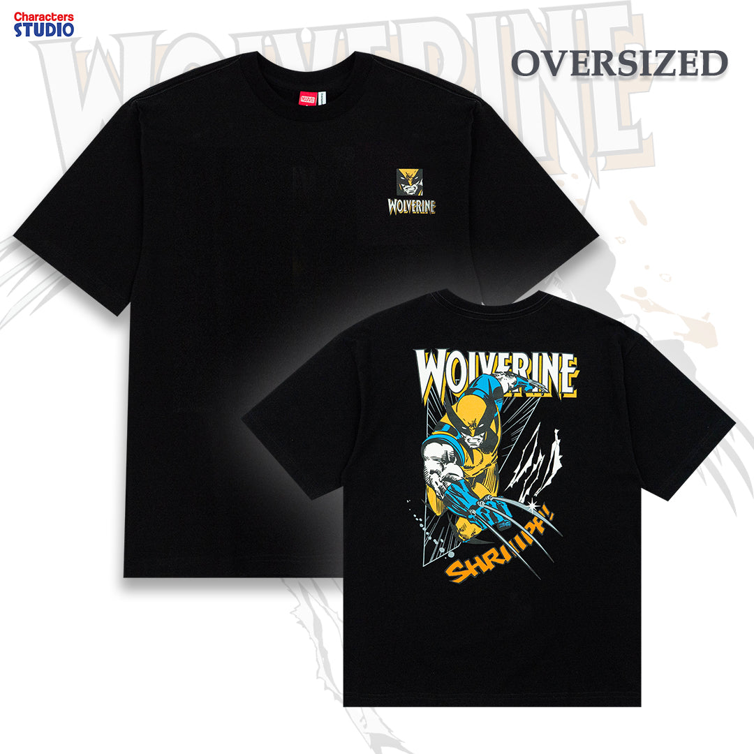 Marvel Men Wolverine // Oversized T-Shirt // -  เสื้อผู้ชายโอเวอร์ไซส์ลายวูล์ฟเวอรีน