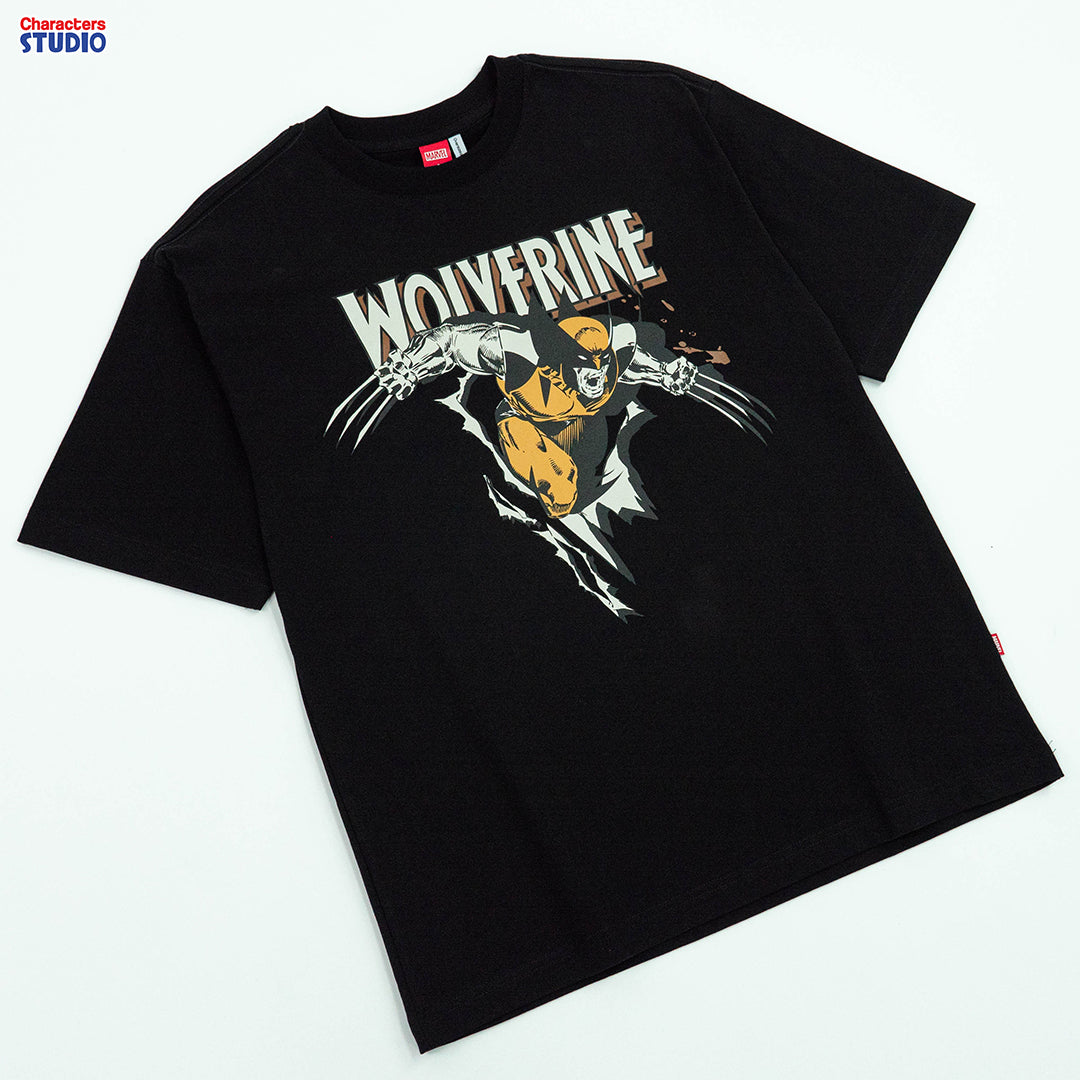 Marvel Men Wolverine // Oversized T-Shirt // -  เสื้อผู้ชายโอเวอร์ไซส์ลายวูล์ฟเวอรีน