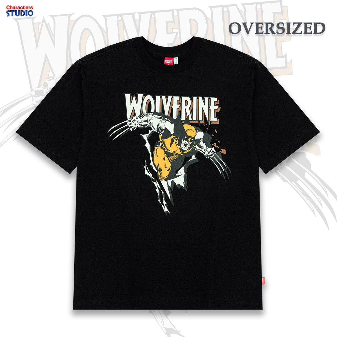 Marvel Men Wolverine // Oversized T-Shirt // -  เสื้อผู้ชายโอเวอร์ไซส์ลายวูล์ฟเวอรีน