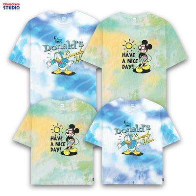 Disney Tie Dye T-Shirt Men&Women crop Mickey Mouse & Friends - เสื้อยืด และเสื้อครอป มิกกี้เมาส์ & โดนัลด์ดั๊ก ลายมัดย้อม