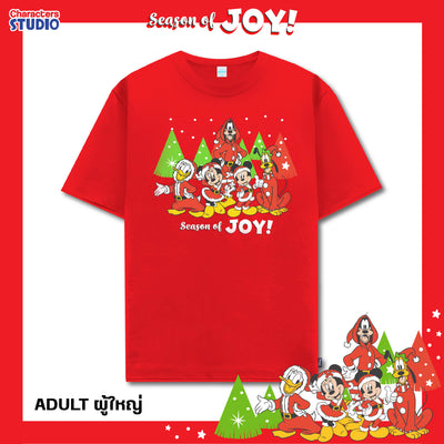 Disney Family T-Shirt Mickey Mouse & Friends Christmas  - เสื้อยืดดิสนีย์ครอบครัวมิกกี้เมาส์และผองเพื่อน คริสต์มาส