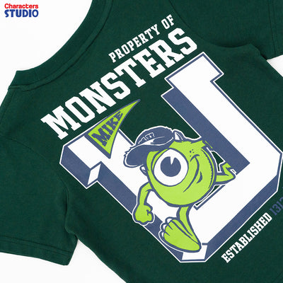 Disney Boy Monsters university Mike Wazowski&sully T-Shirt - เสื้อยืดเด็ก มอนสเตอร์ ลายไมค์วาซาวสกี้&ซัลลี่