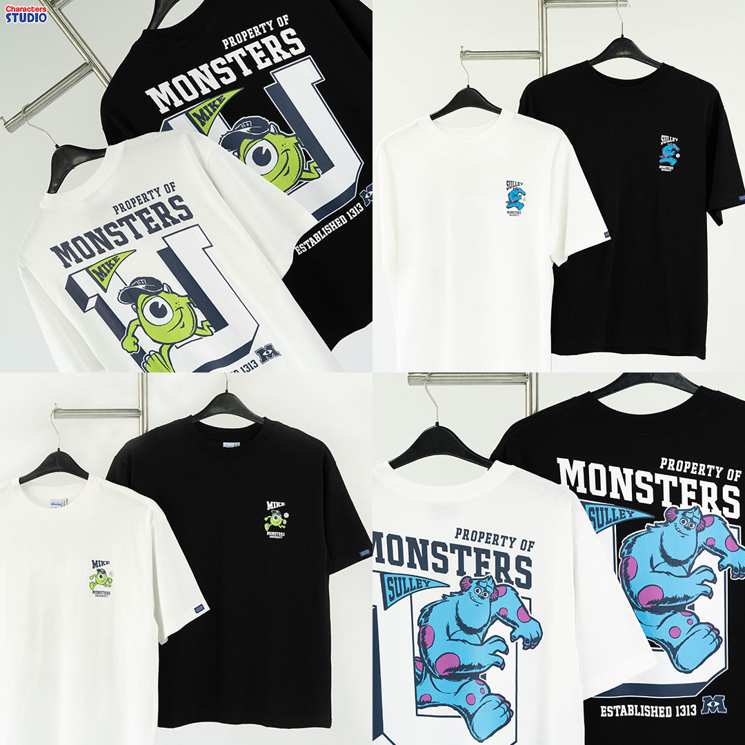 Disney Monsters University Mike&sully // Oversized T-Shirt // - เสื้อโอเวอร์ไซส์  ลายไมค์วาซาวสกี้ & ซัลลี่