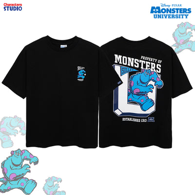 Disney Monsters University Mike&sully // Oversized T-Shirt // - เสื้อโอเวอร์ไซส์  ลายไมค์วาซาวสกี้ & ซัลลี่