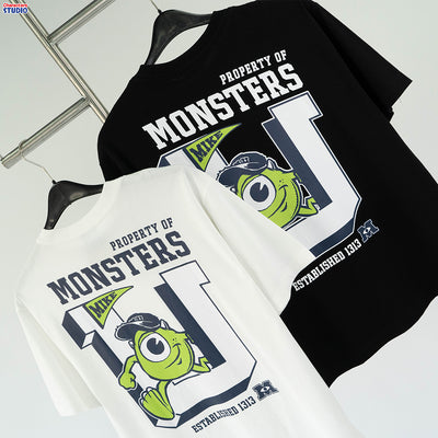 Disney Monsters University Mike&sully // Oversized T-Shirt // - เสื้อโอเวอร์ไซส์  ลายไมค์วาซาวสกี้ & ซัลลี่