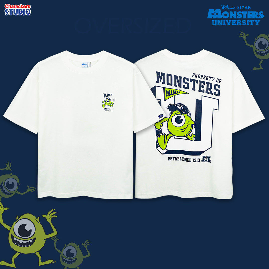 Disney Monsters University Mike&sully // Oversized T-Shirt // - เสื้อโอเวอร์ไซส์  ลายไมค์วาซาวสกี้ & ซัลลี่