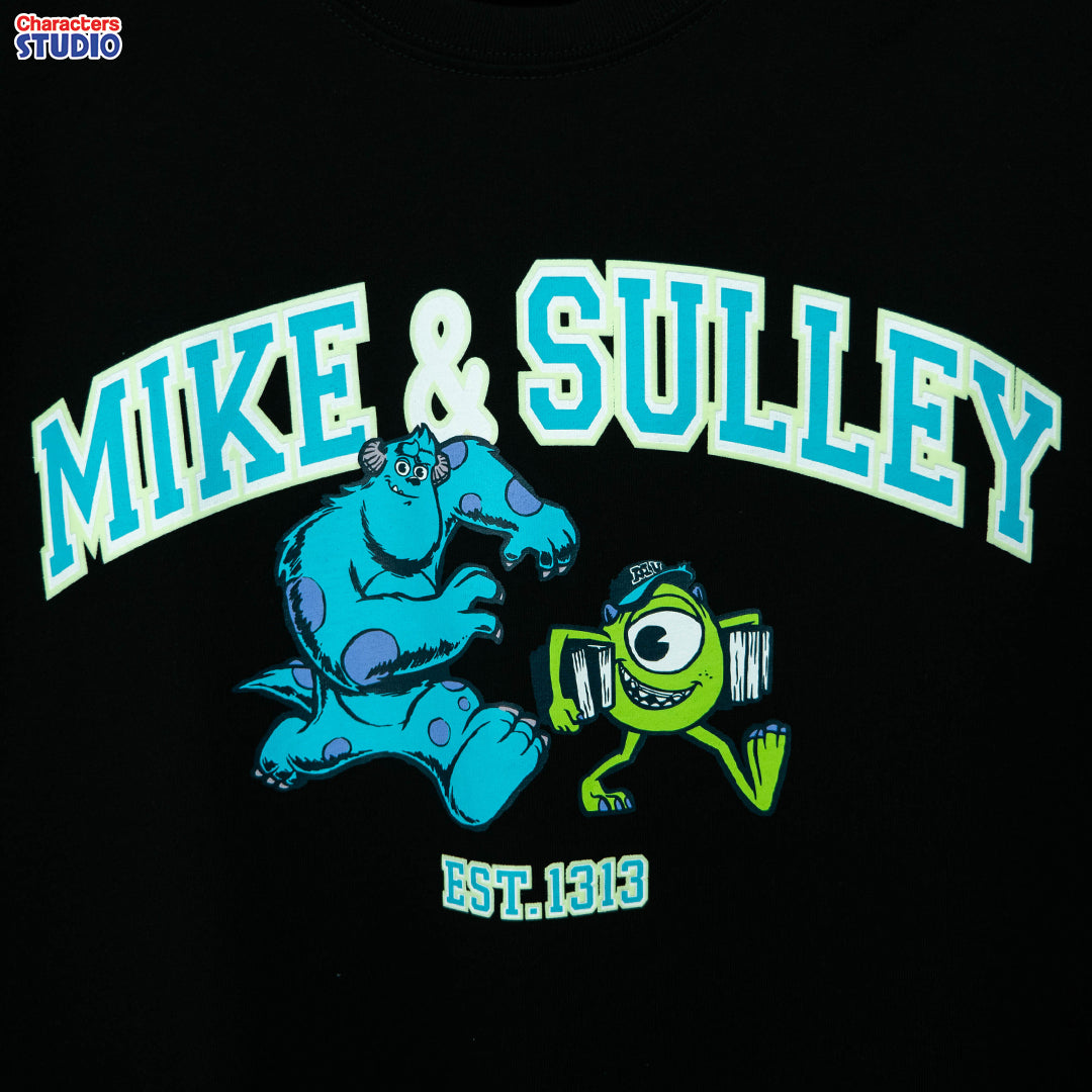 Disney Men Monsters university Mike Sully(ทรง Relax)T-Shirt - เสื้อยืดผู้ใหญ่ มหาลัย มอนสเตอร์ ไมค์&ซัลลี่ ทรงรีแลค