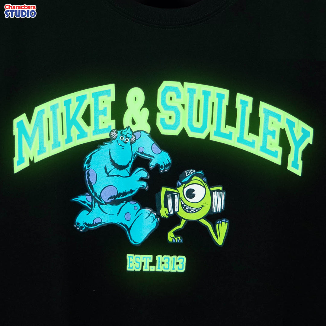 Disney Men Monsters university Mike Sully(ทรง Relax)T-Shirt - เสื้อยืดผู้ใหญ่ มหาลัย มอนสเตอร์ ไมค์&ซัลลี่ ทรงรีแลค