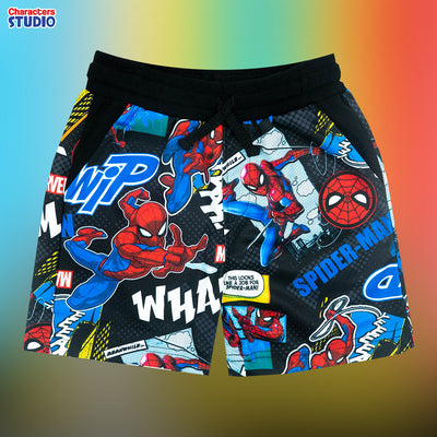 Marvel Boy Shorts Spider-Man - กางเกงขาสั้นเด็กมาร์เวล สไปรเดอร์แมน ผ้าโพลีเอสเตอร์