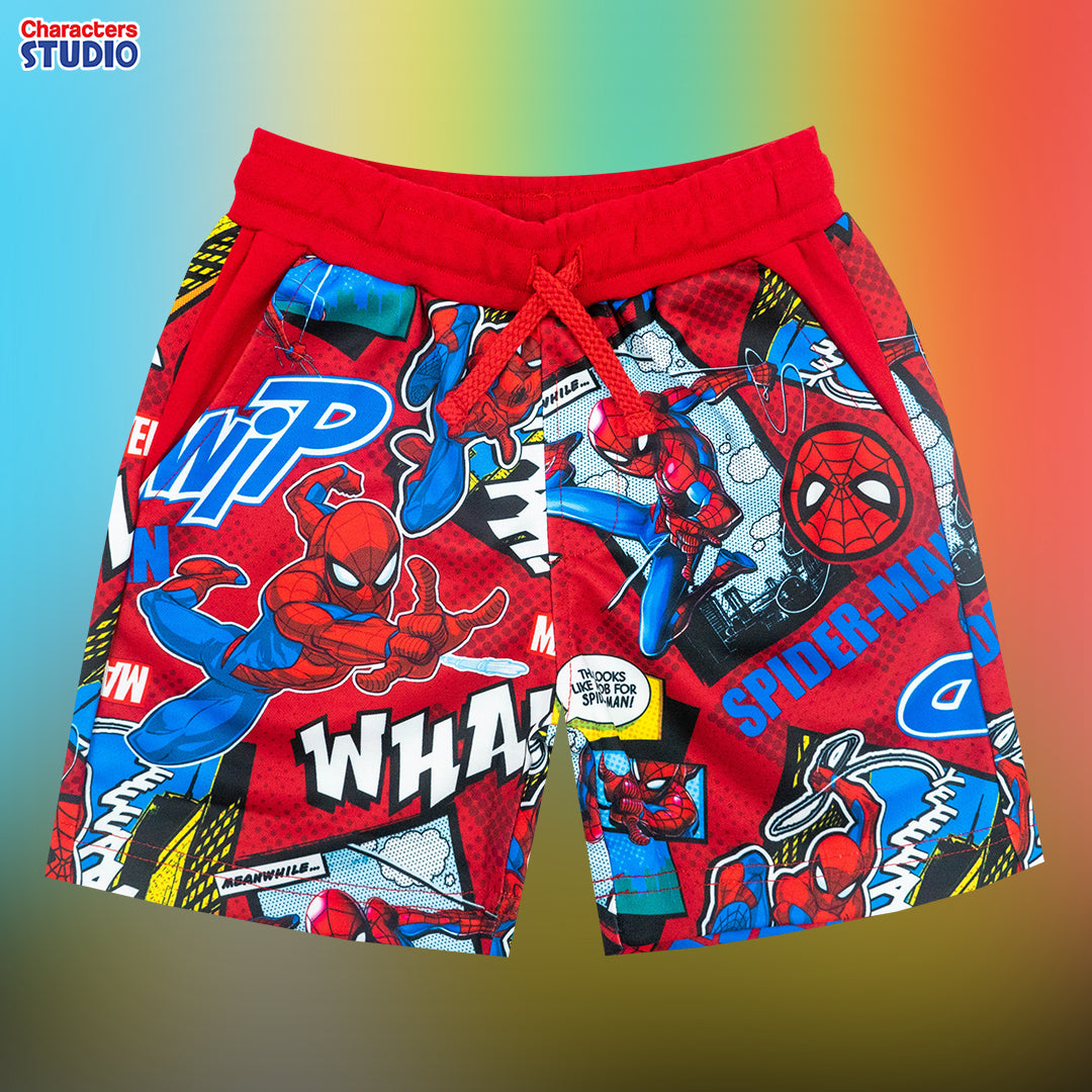 Marvel Boy Shorts Spider-Man - กางเกงขาสั้นเด็กมาร์เวล สไปรเดอร์แมน ผ้าโพลีเอสเตอร์