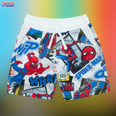 Marvel Boy Shorts Spider-Man - กางเกงขาสั้นเด็กมาร์เวล สไปรเดอร์แมน ผ้าโพลีเอสเตอร์