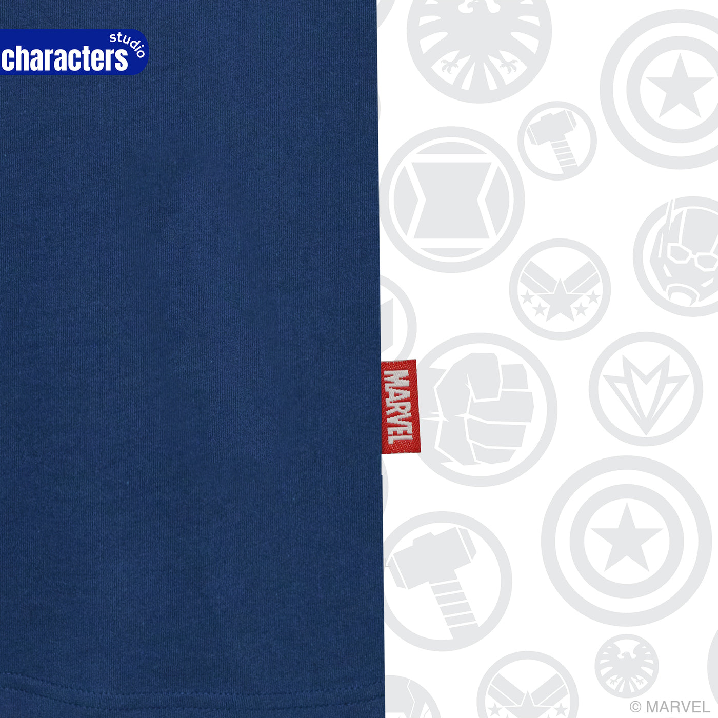 Marvel Men Spider-Man Glow In The Dark T-Shirt // Relax // - เสื้อยืดผู้ชายทรงลีแลคเรืองแสงในที่มืด