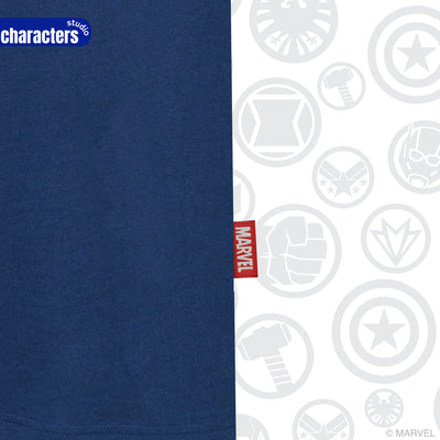 Marvel Men Spider-Man Glow In The Dark T-Shirt // Relax // - เสื้อยืดผู้ชายทรงลีแลคเรืองแสงในที่มืด