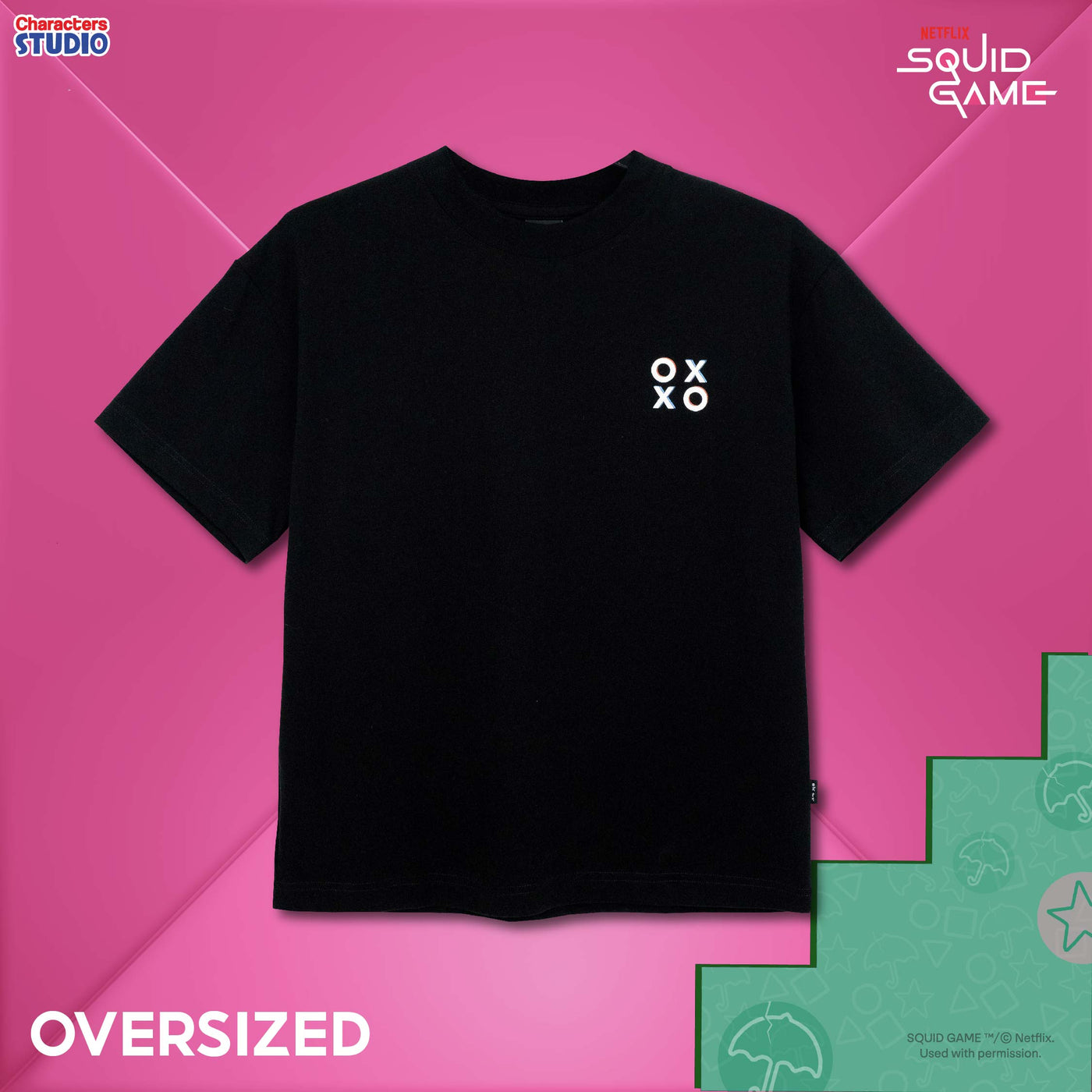 Squid Game Men&Women //Oversized T-shirt// - เสื้อโอเวอร์ไซส์ผู้ใหญ่ สควิดเกม สินค้าลิขสิทธิ์ 100% ผ้า Cabonite