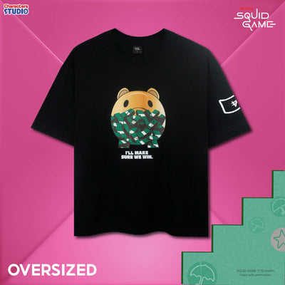 Squid Game Men&Women //Oversized T-shirt// - เสื้อโอเวอร์ไซส์ผู้ใหญ่ สควิดเกม สินค้าลิขสิทธิ์ 100% ผ้า Cabonite