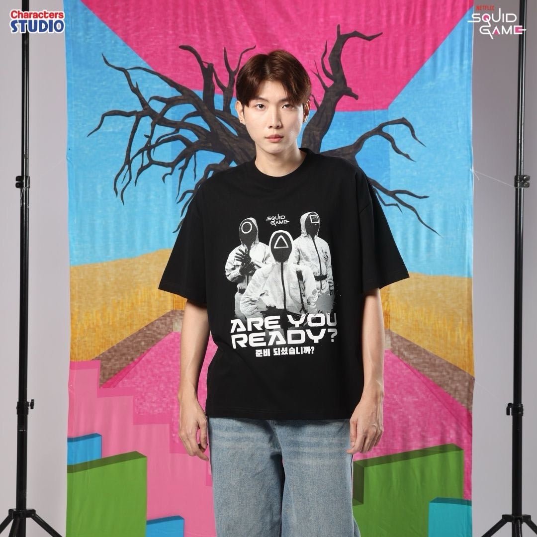 Squid Game Men&Women //Oversized BOXY// - เสื้อโอเวอร์ไซส์ผู้ใหญ่ สควิดเกม สินค้าลิขสิทธิ์ 100%