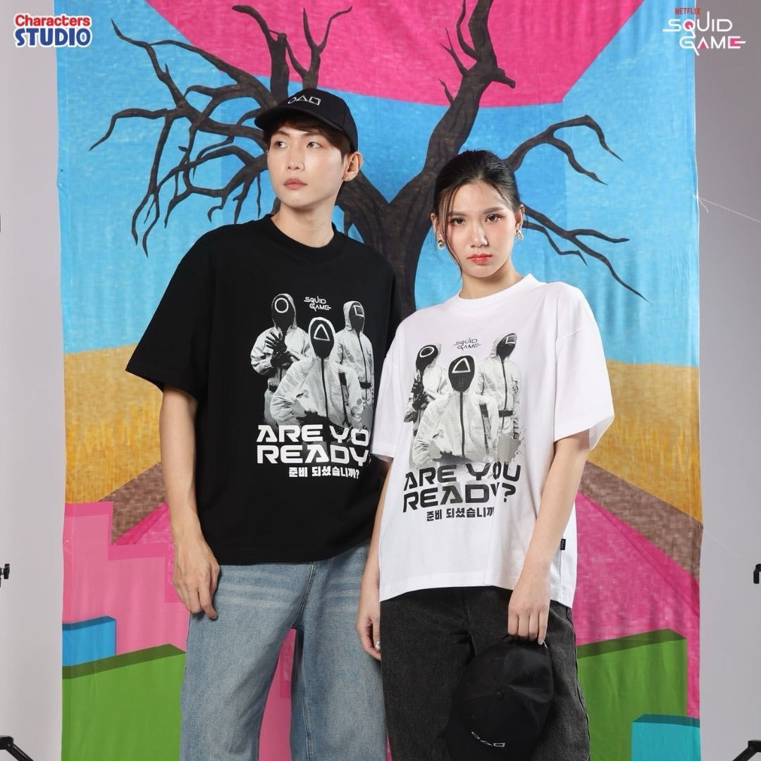 Squid Game Men&Women //Oversized BOXY// - เสื้อโอเวอร์ไซส์ผู้ใหญ่ สควิดเกม สินค้าลิขสิทธิ์ 100%