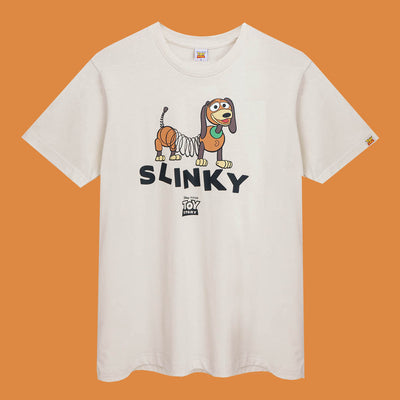 Disney Toy Story Slinky Dog Ham And Forky T-Shirt -เสื้อยืดดิสนีย์ ทอย สตอรี่ สลิ้งกี้ด็อก แฮม ฟอกกี้