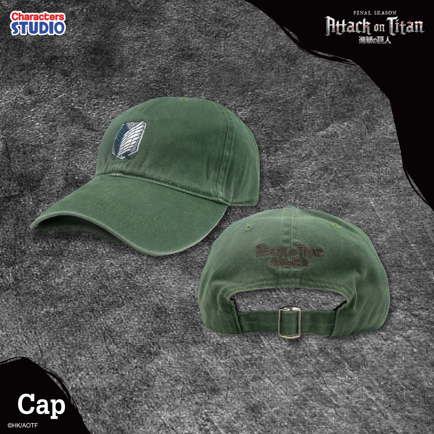 Attack on Titan  Cap - หมวก แก๊ป  ”ผ่าพิทพไททัน“ ลิขสิทธิ์แท้