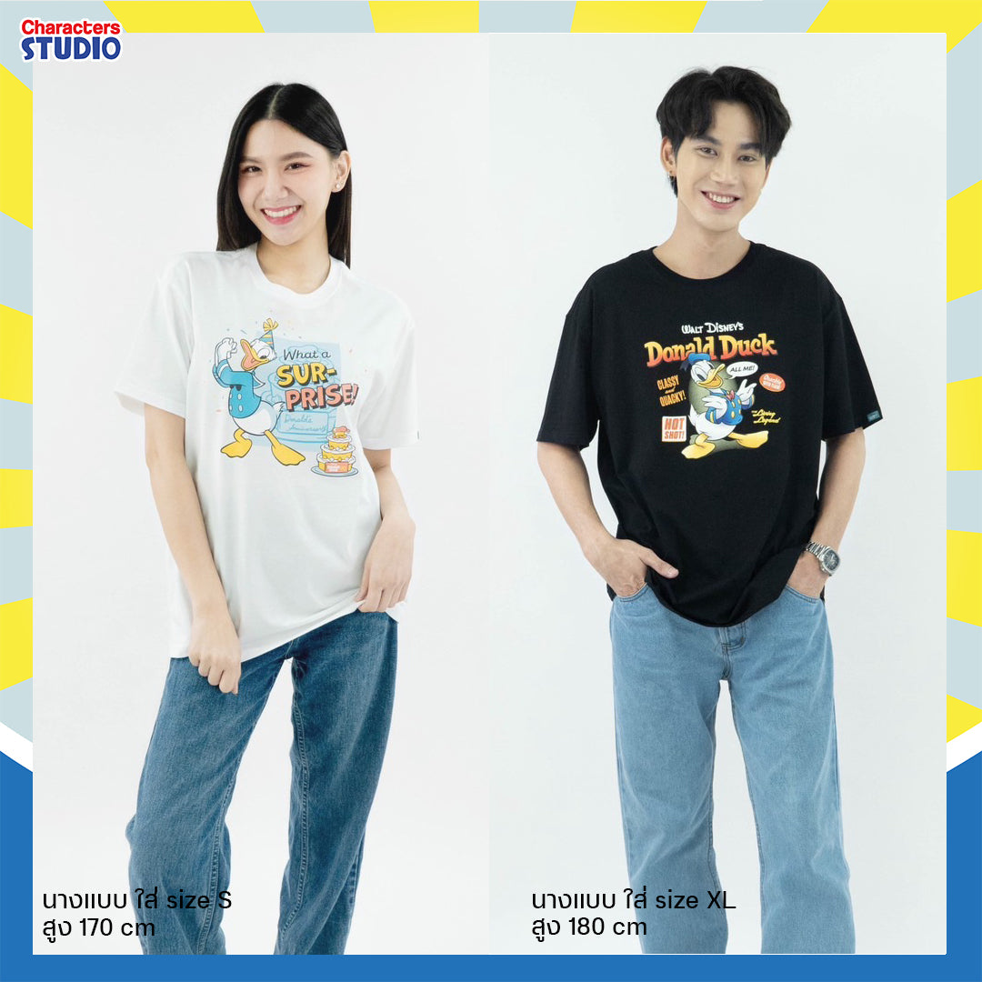 Disney Family Donald Duck 90th T-Shirt - เสื้อยืดครอบครัวดิสนีย์ ลายฉลองครบรอบ 90 ปี โดนัลด์ดั๊ก