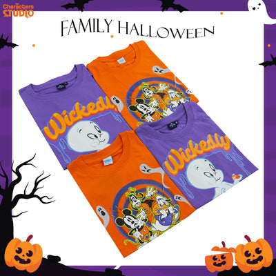Disney Family Halloween Mickey Mouse & Friends - เสื้อยืดครอบครัว ฮาโลวีน มิกกี้เม้าส์ แอนด์ เฟรนด์