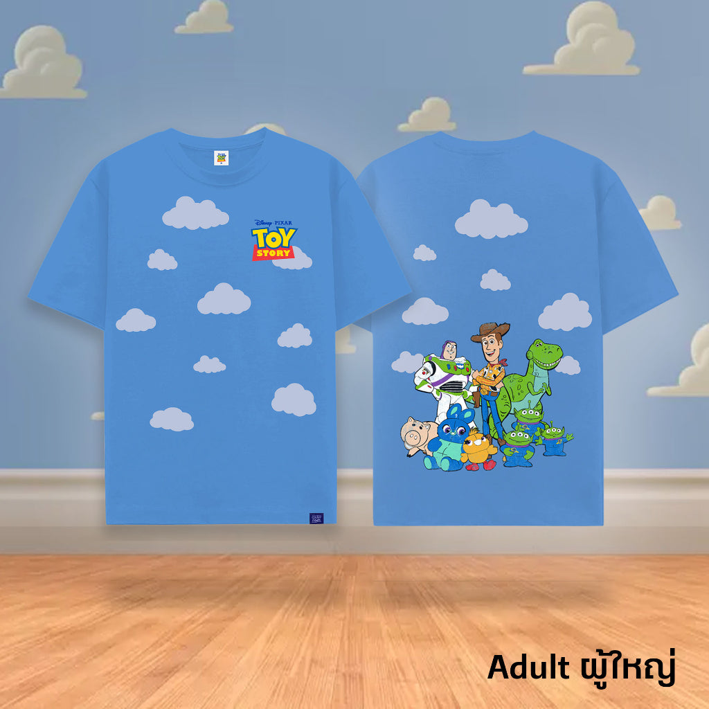 Disney Toy Story Men T-Shirt -เสื้อยืดดิสนีย์ ทอย สตอรี่ ผู้ชาย สินค้าลิขสิทธ์แท้100% characters studio