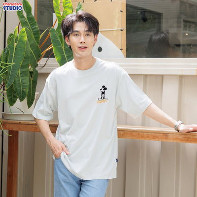 Disney Men Mickey Mouse & Friends //Oversized T-Shirt // - เสื้อยืดโอเวอร์ไซส์ผู้ใหญ่ มิกกี้เมาส์และผองเพื่อน