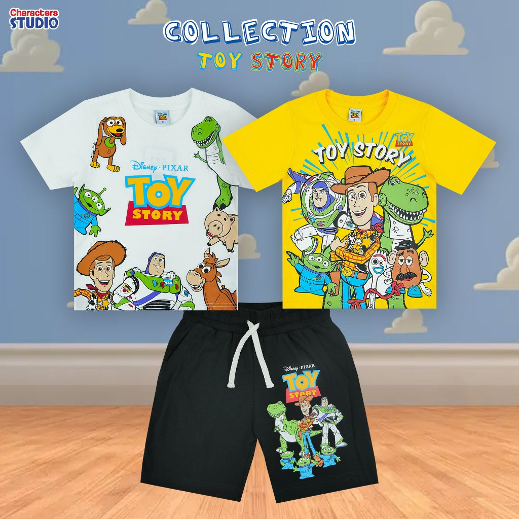 Disney Boy Toy Story T-Shirt&shorts - เสื้อยืดและกางเกงเด็กดิสนีย์ ทอย สตอรี่ สินค้าลิขสิทธ์แท้100% characters studio